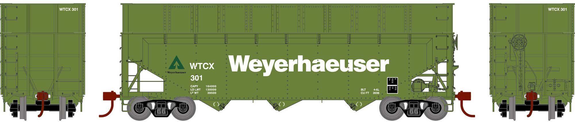 CVR Picture for 40' woodchip hop Weyerhaeuser #301