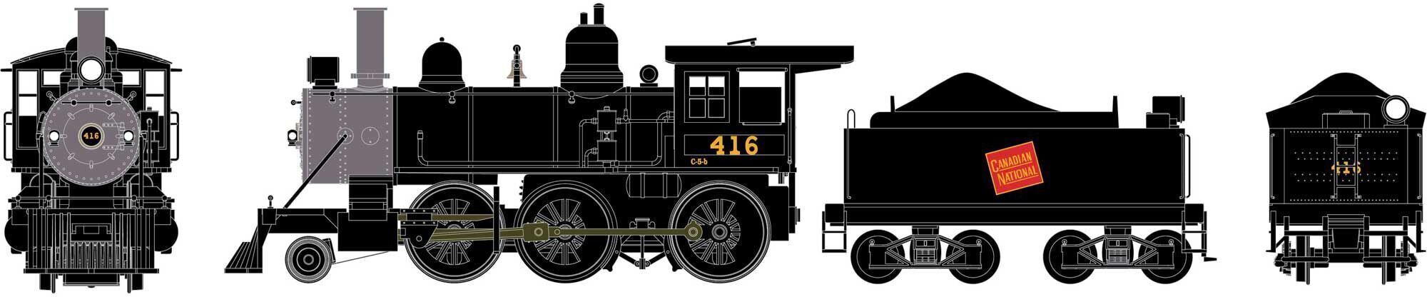 CVR Picture for 2-6-0 Mogul Steam CNR #416 w/DS