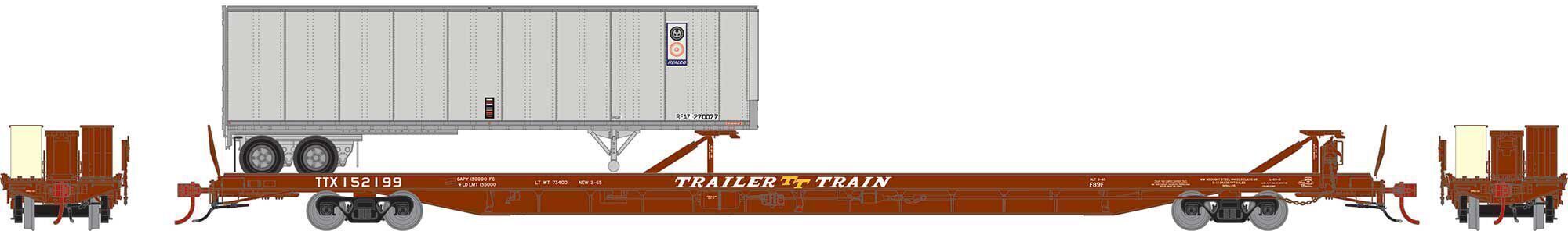 CVR Picture for F89F TOFC flat TTX#152199 w/Trlr