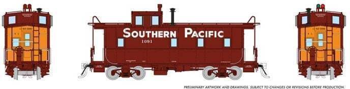 CVR Picture for C-40-3 caboose SP #1233 1955+