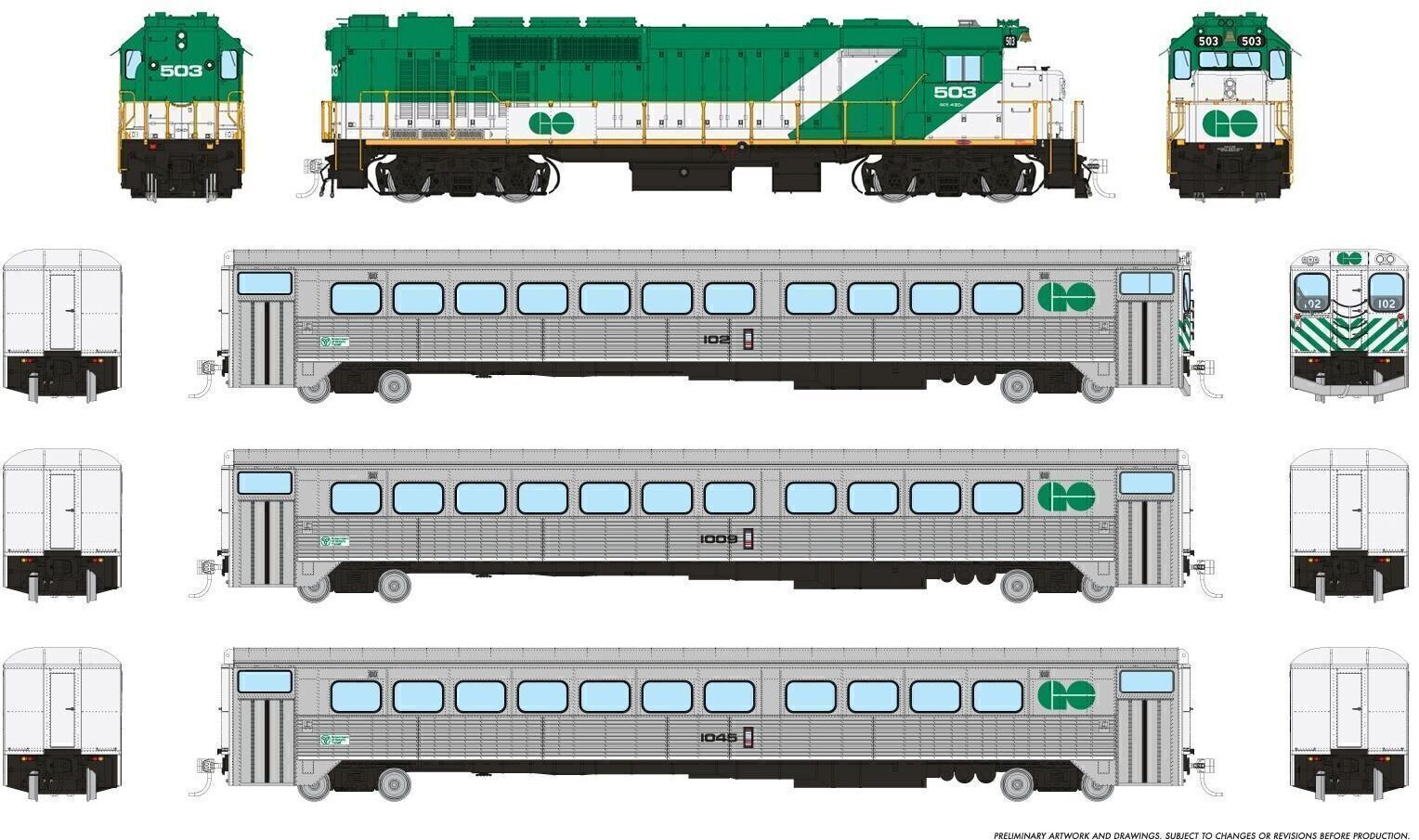 CVR Picture for GO Transit Set Early Green#3