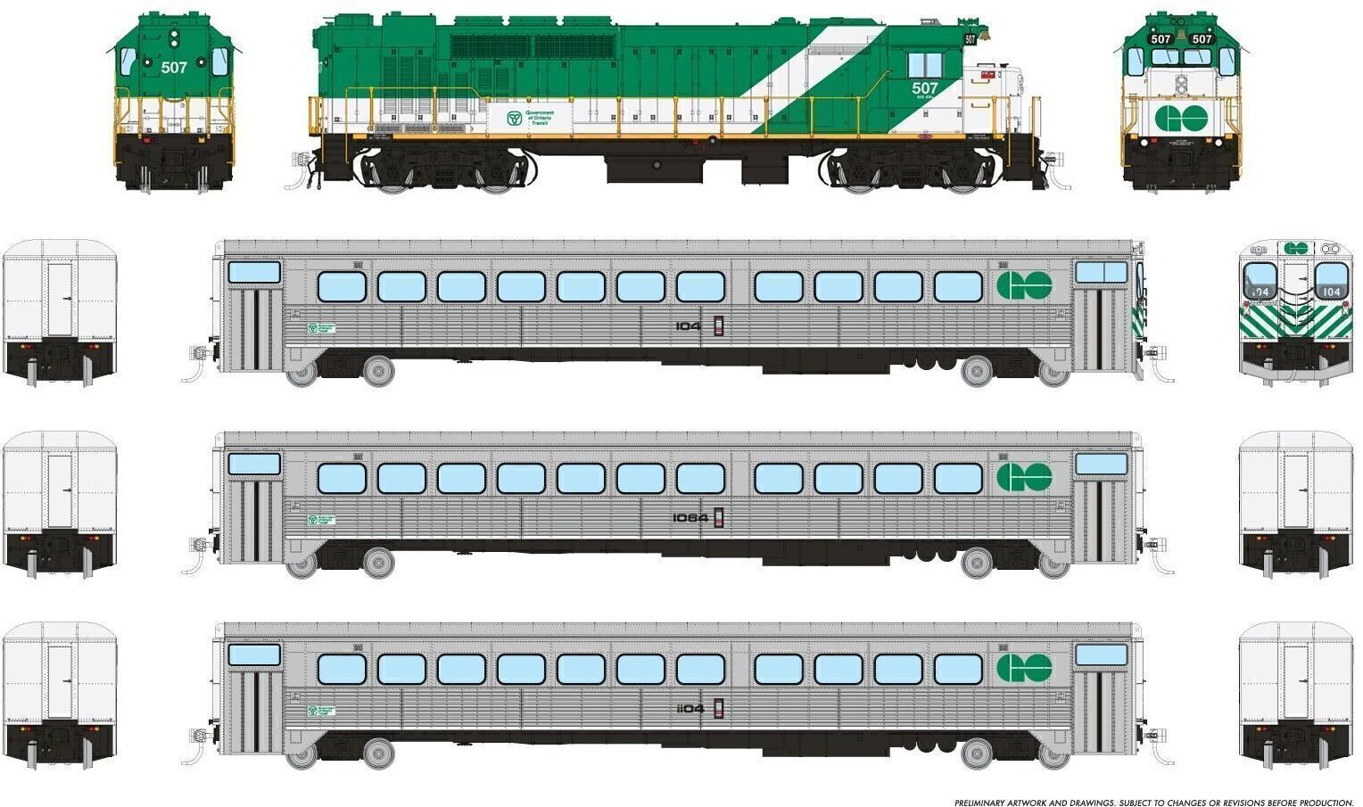 CVR Picture for GO Transit Set Late Green#2