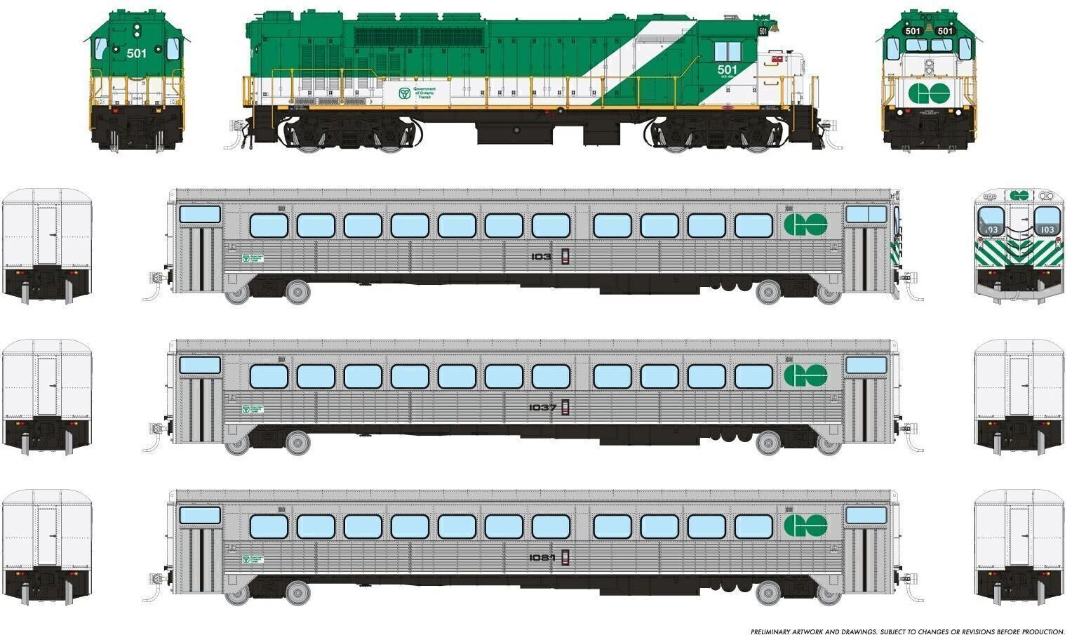 CVR Picture for GO Transit Set Late Green#1 w/DS