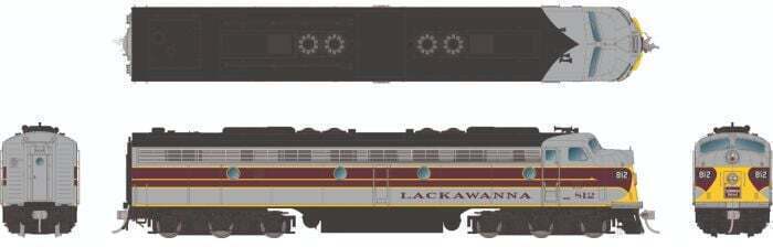 CVR Picture for E8A DL&W - Gray & Maroon: #818 w/DS