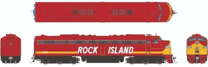 CVR Picture for E8A Rock Island - Red #658 w/DS