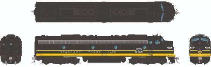 CVR Picture for E8A Seaboard Coast Line: #591 w/DS