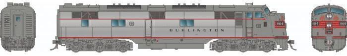 CVR Picture for EMD E7A CBQ Sil #9929A