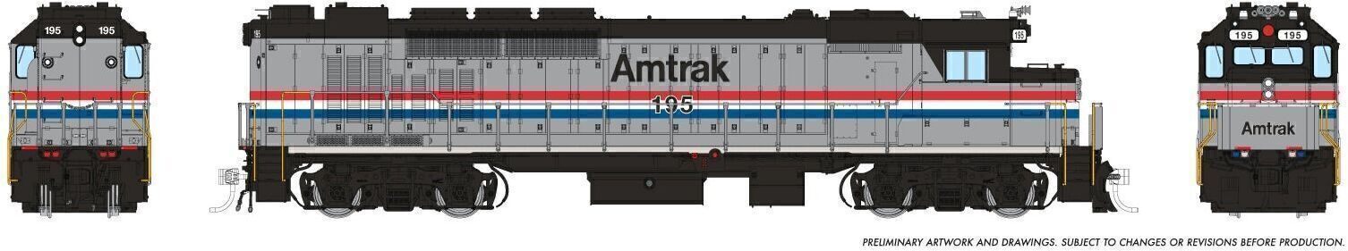 CVR Picture for GP40TC Amtrak Ph3 #195 w/DS