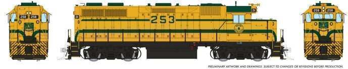 CVR Picture for GP38 Maine Cntl Hrvst Gld #260 w/DS