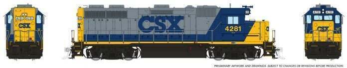 CVR Picture for GP39 CSX YN2 #4281