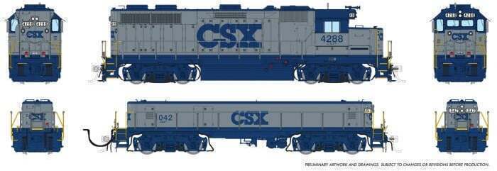CVR Picture for GP39 M+S CSX Grey #4290/1048 w/DS