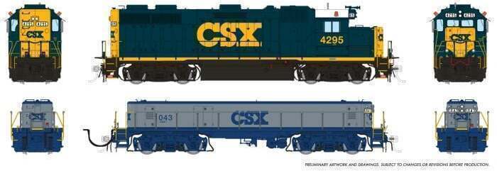 CVR Picture for GP39 M+S CSX YN3 #4297/1046 w/DS