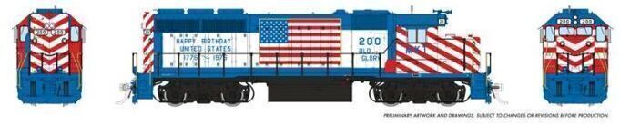 CVR Picture for GP40 MKT/Bicentennial #200 w/DS