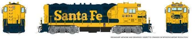 CVR Picture for ATSF CF7 Sq Cab Yel Warb #2600