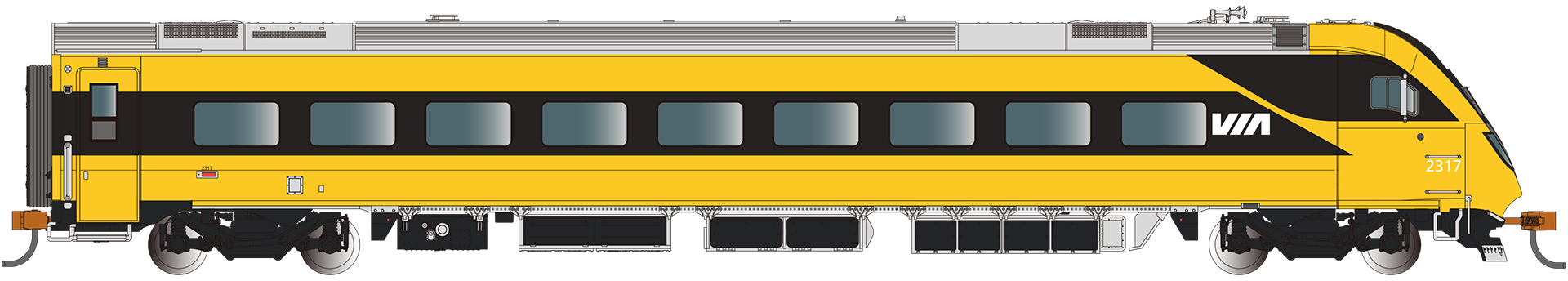 CVR Picture for Siemens Cab Car VIA Rail #2317 W/DS