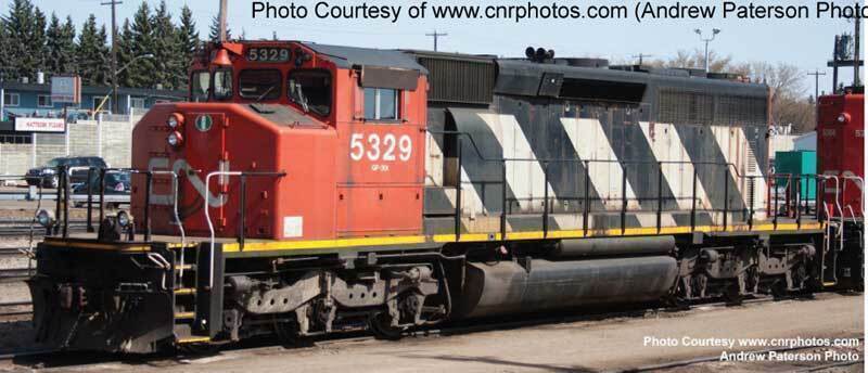 CVR Picture for SD40-2W CN #5329 stripes