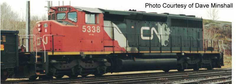 CVR Picture for SD40-2W CNNA #5339 Map/Web
