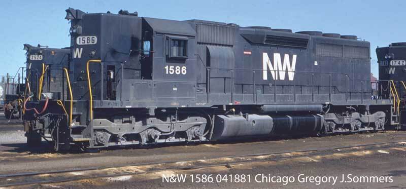 CVR Picture for EMD SD40 NW #1586 w/DS