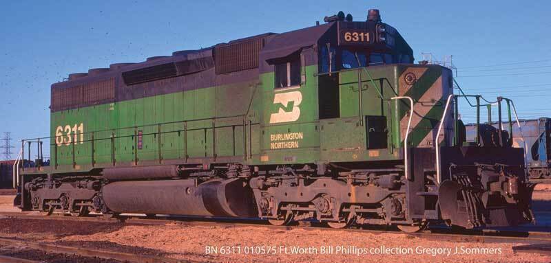CVR Picture for EMD SD40 BN #6311 w/DS