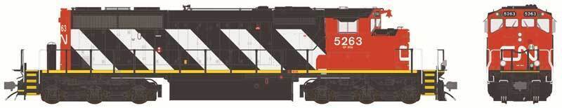 CVR Picture for SD40-2W CN/Stripes #5263 w/DS 2010s