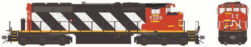CVR Picture for SD40-2W CN/Stripes #5269 w/Rflec