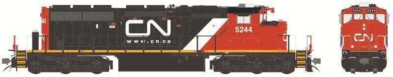 CVR Picture for SD40-2W CN/Web w/StAirL #5244 w/DS