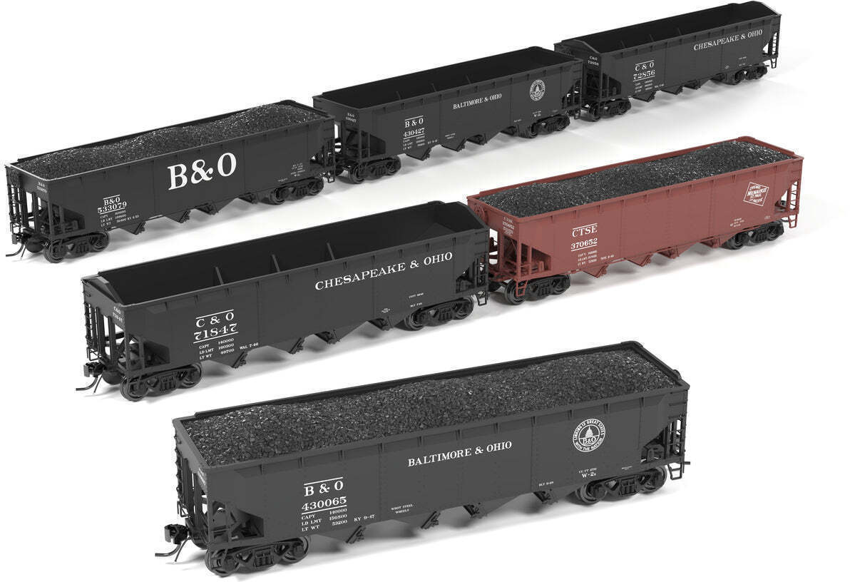 CVR Picture for 70ton 4bay hopper B&O/C&O/MILW 6pk