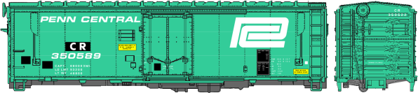 CVR Picture for XIH PC&F box Conrail/exPC #350589