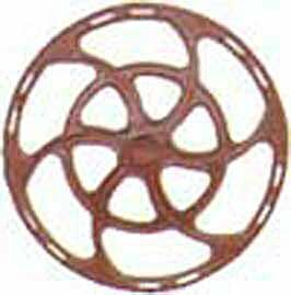 CVR Picture for Equipco Brake Wheel - Red Oxide /8
