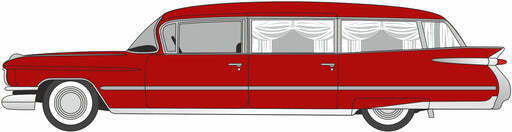 CVR Picture for 1959 Cadillac Limo Red
