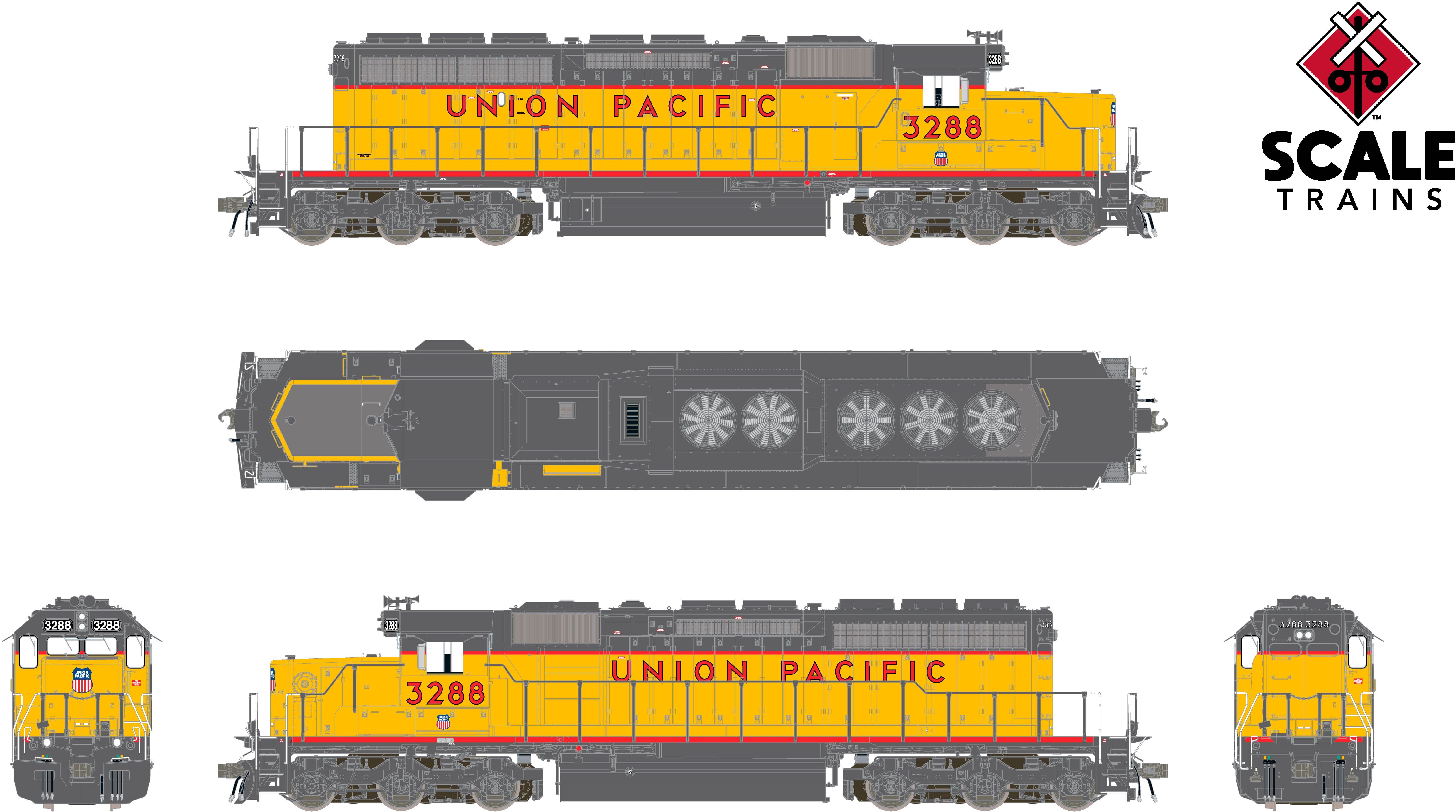 CVR Picture for RC SD40-2 UP w/DL #3288 w/DS