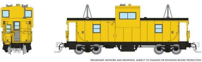 CVR Picture for WV caboose Painted/unlet Yellow