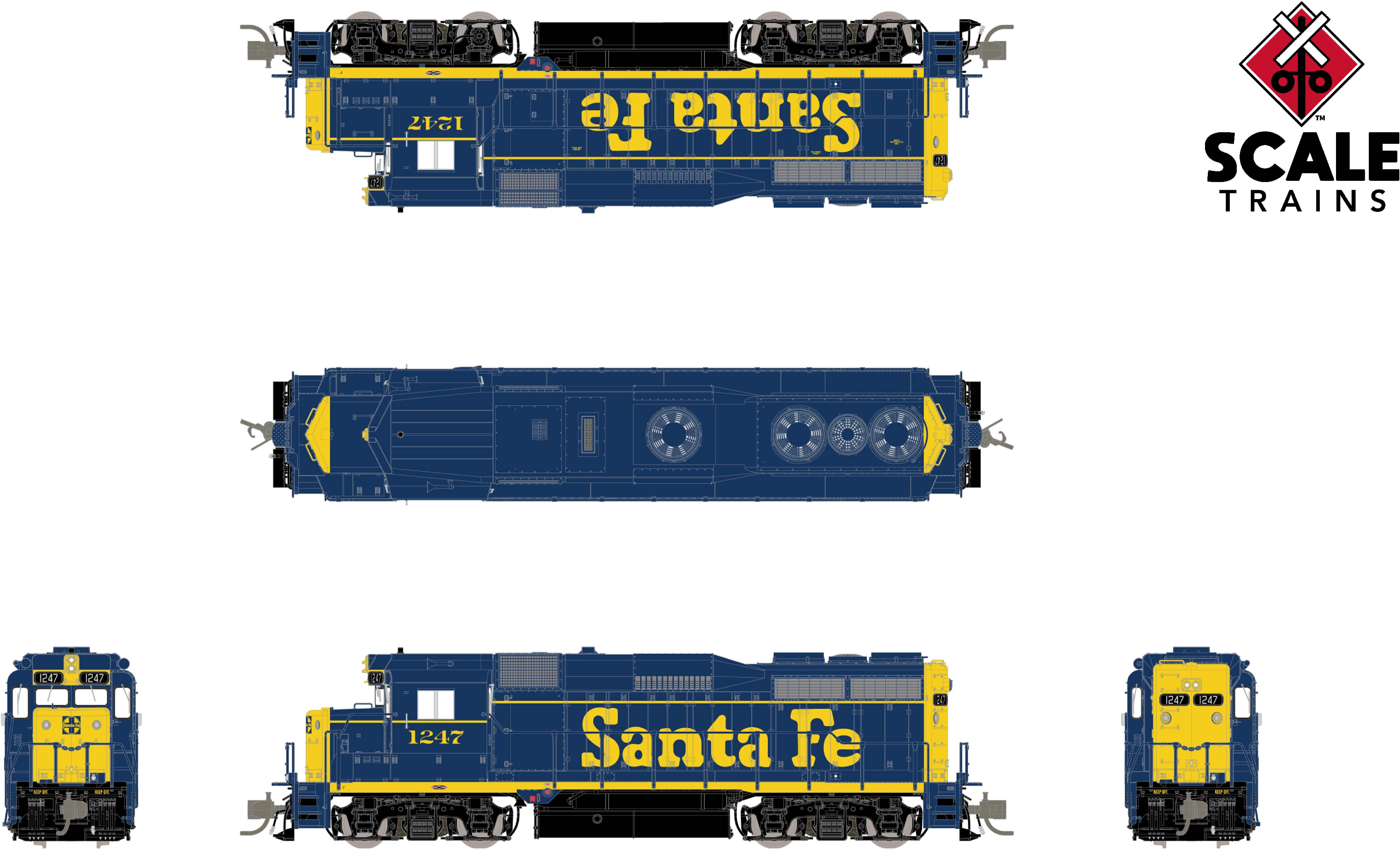 CVR Picture for RC GP30 ATSF #1252 w/DS