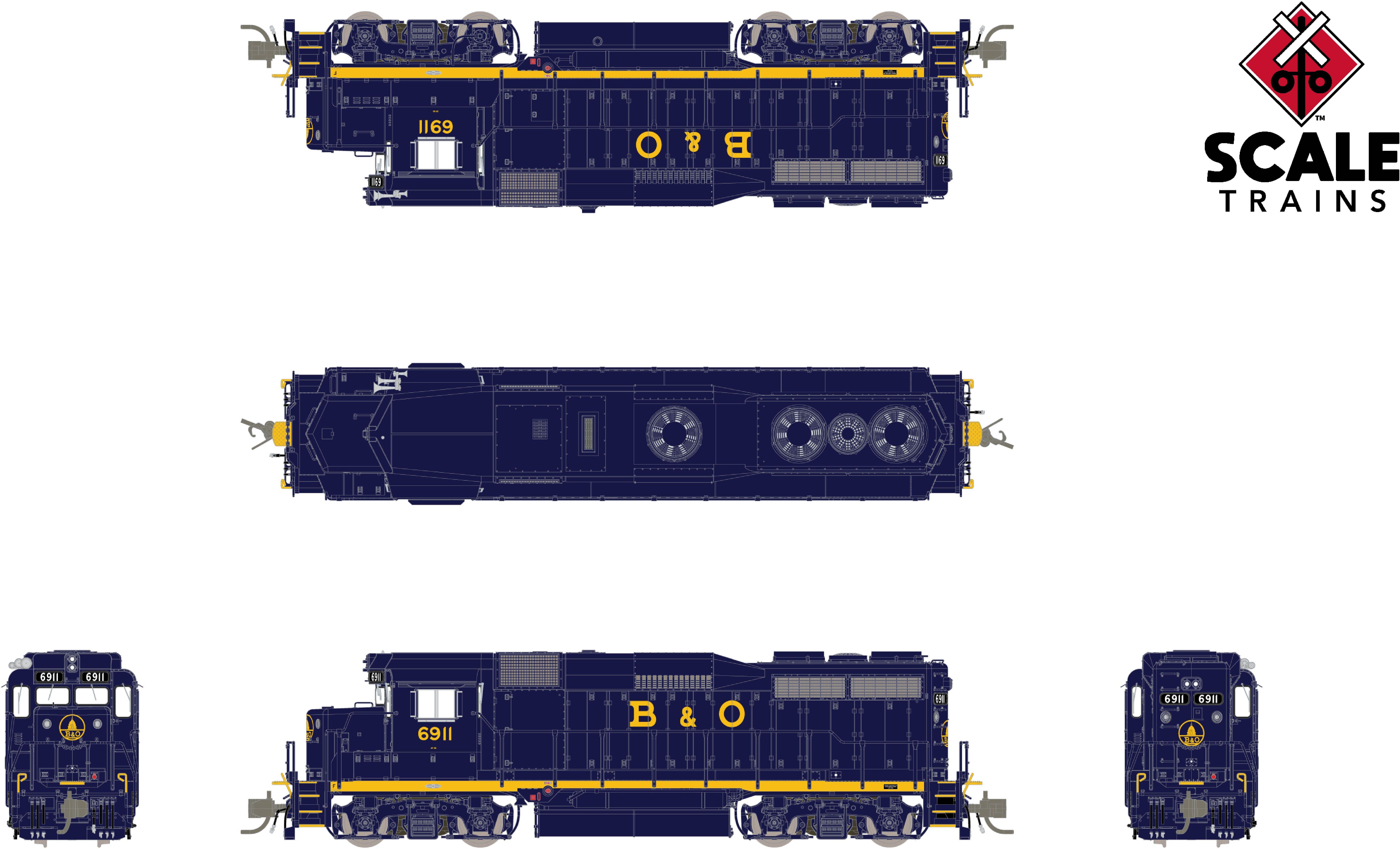 CVR Picture for RC GP30 B&O #6963 w/DS