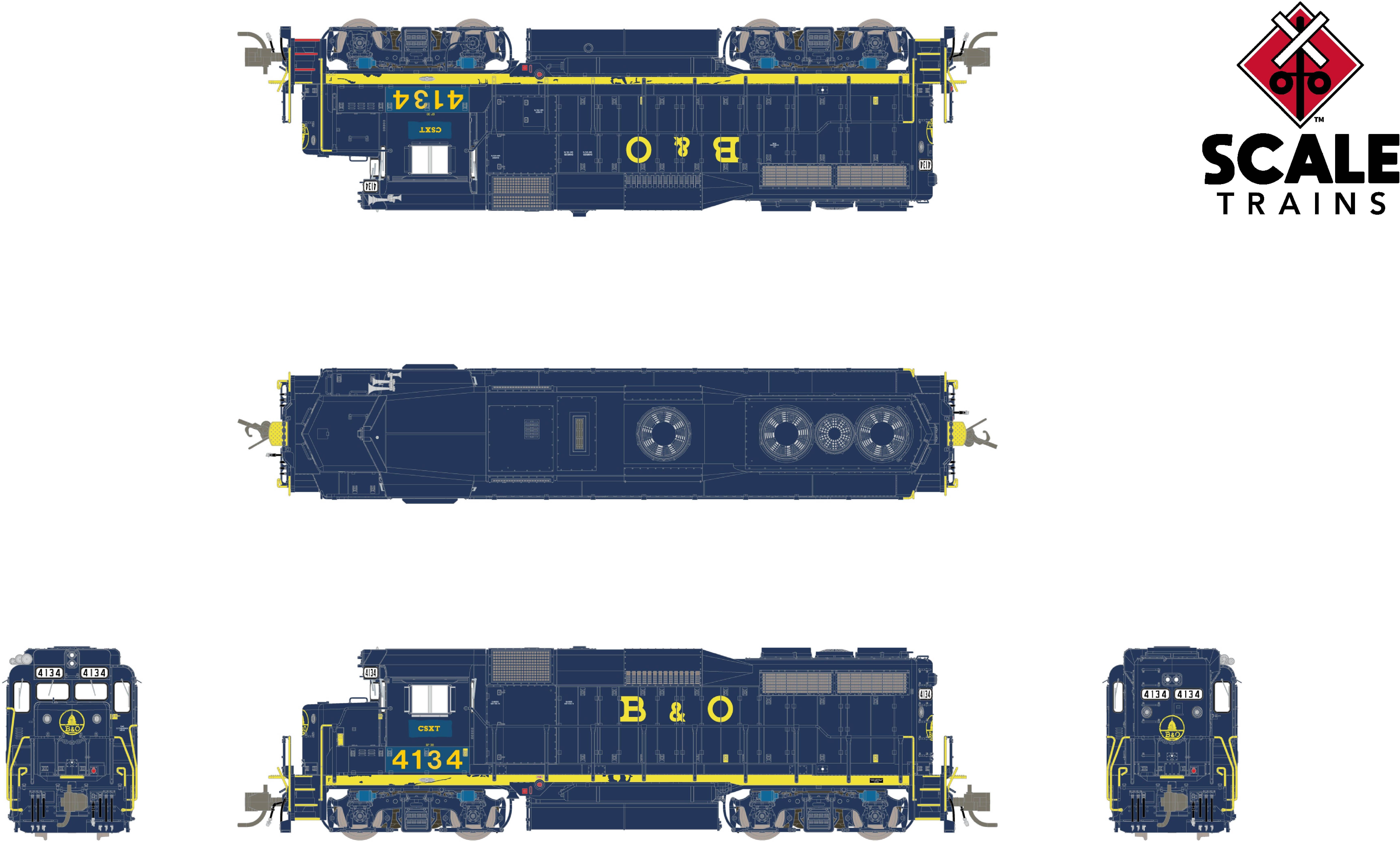 CVR Picture for RC GP30 CSX/exB&O #4134 w/DS