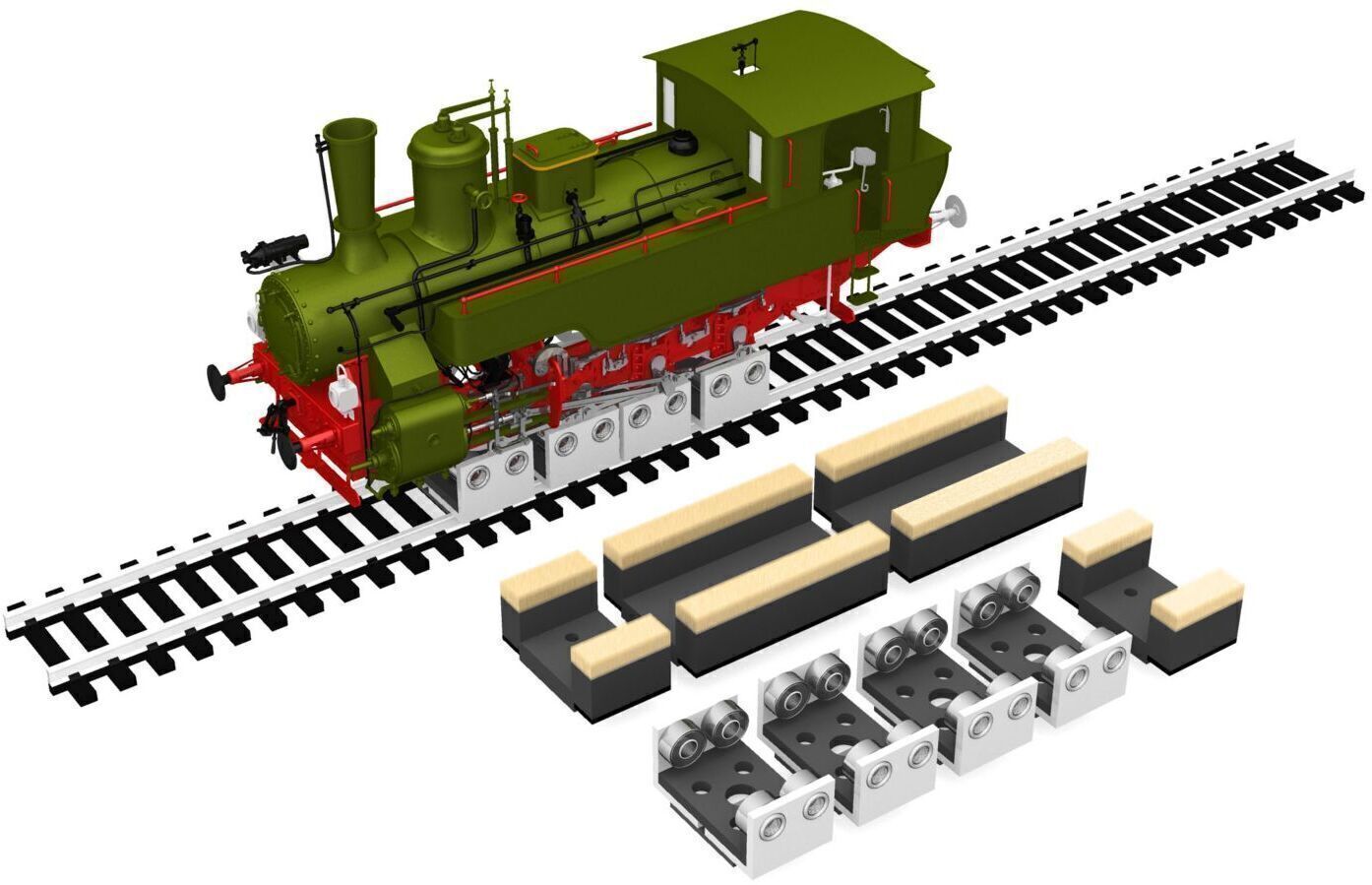 CVR Picture for HO 4-Rollers & Drive Wheel Cleaner