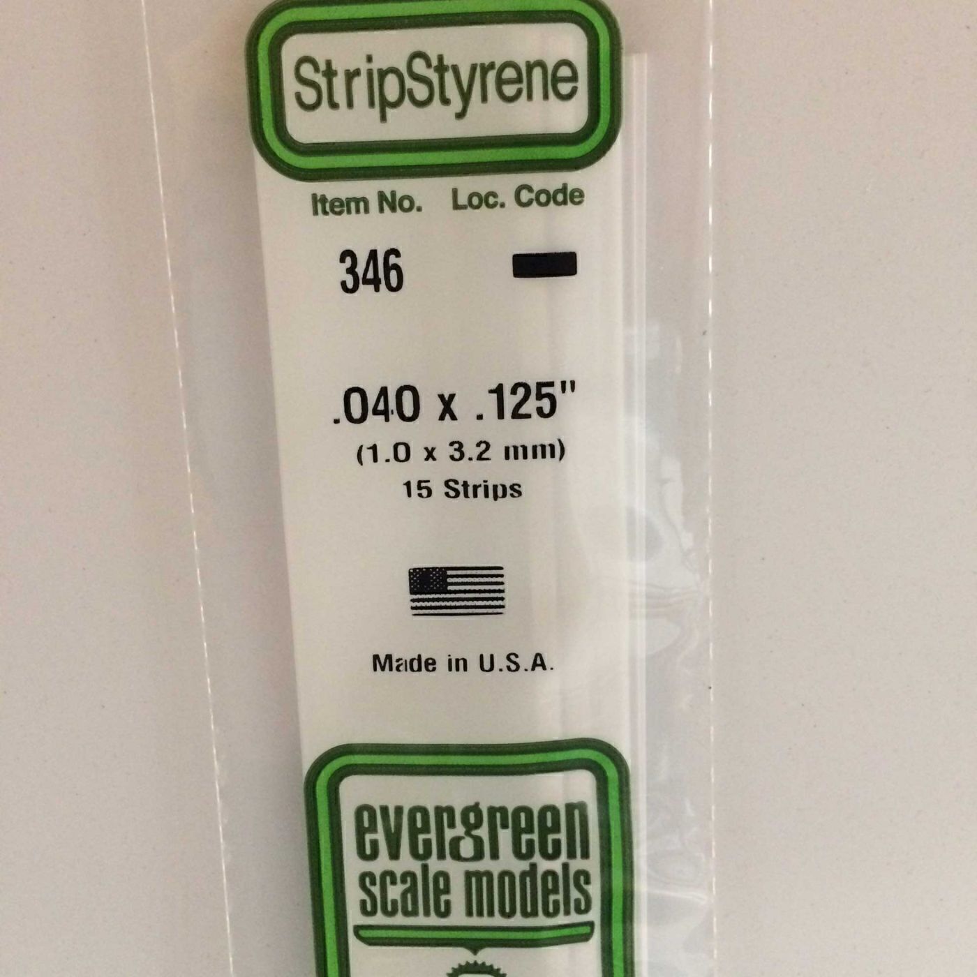 CVR Picture for Styrene Strip .040in x .125in /15