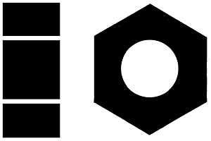 CVR Picture for Hex nut brass 00-90 /12