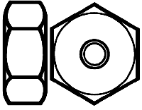 CVR Picture for Brass 2-56 Hex Nuts /12